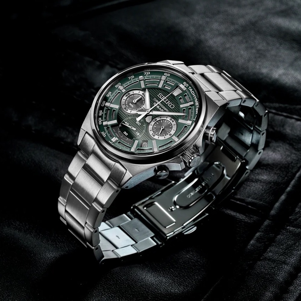 Seiko Chronograph - Green Dial - SSB405P1